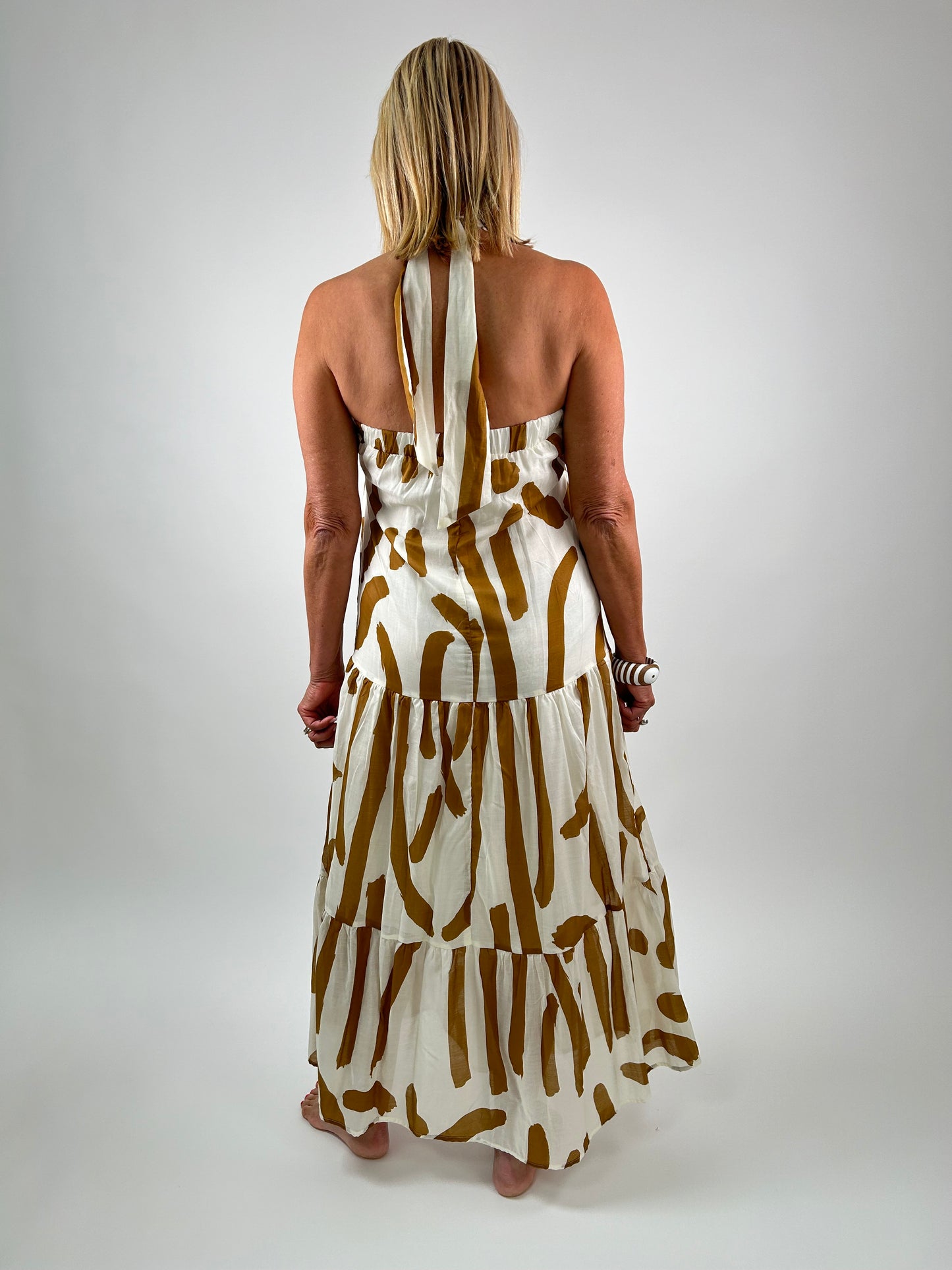 Lab Kenia Sunset - Halter Long Dress